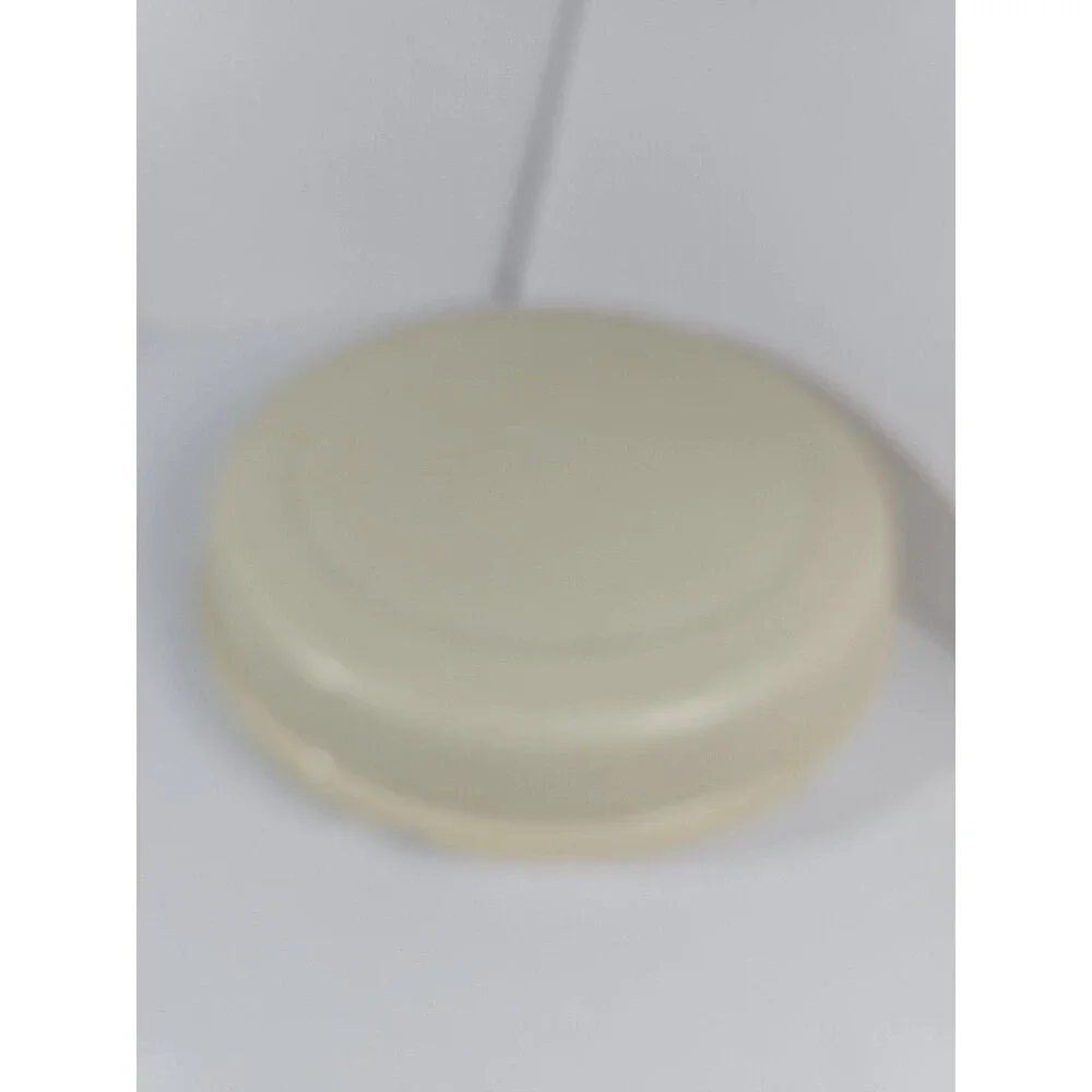 Tupperware 1665 Vintage Divided Party Veggie Snack Dip Tray w/ Lid Beige